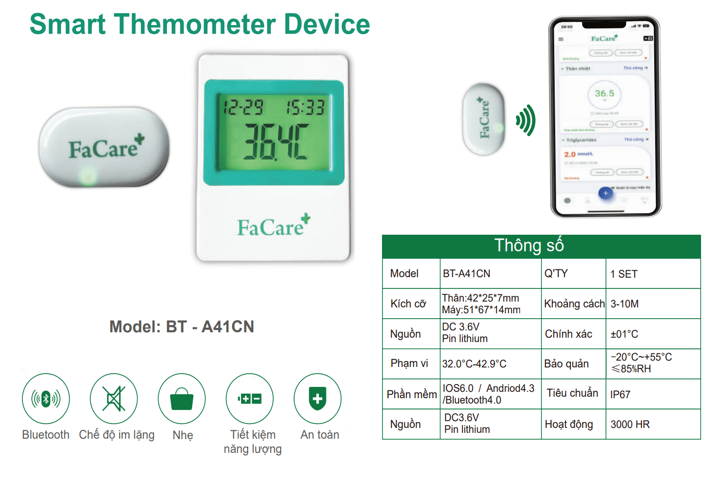 Nhiệt kế theo dõi liên tục 24h