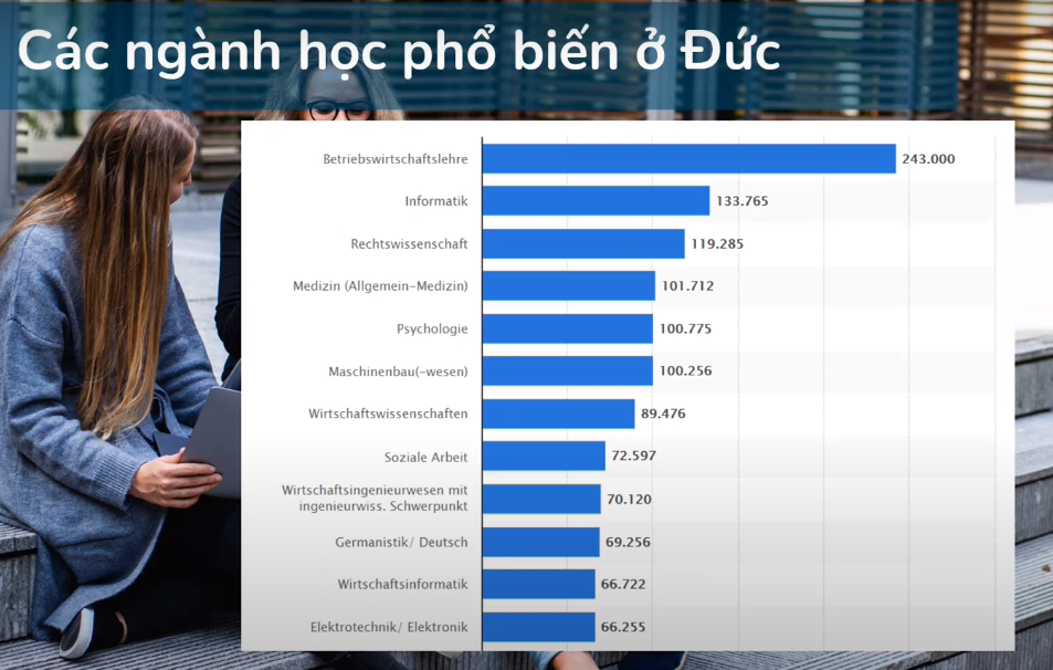 Các ngành học phổ biến ở Đức