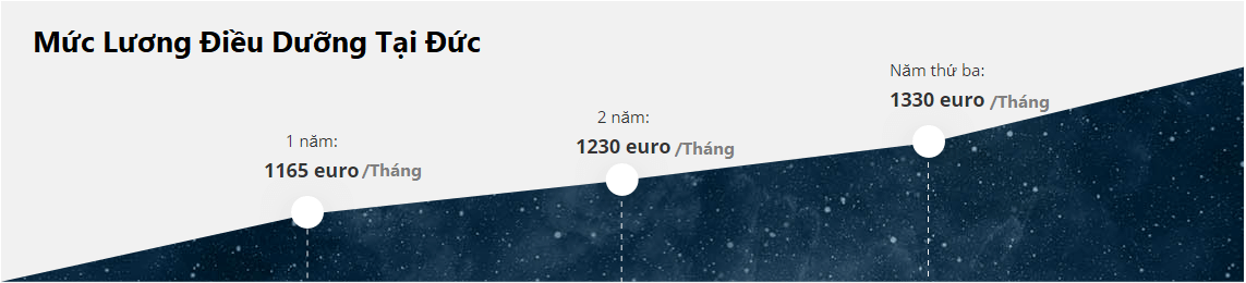 Biểu đồ mức lương điều dưỡng viên tại Đức