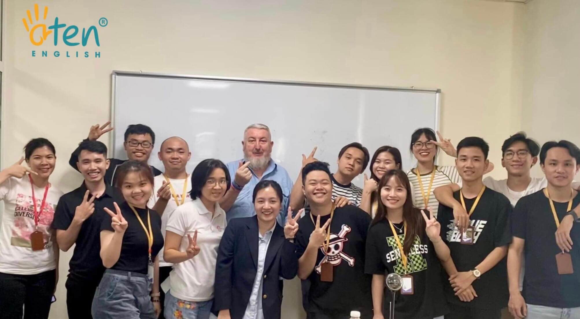 Một buổi học tại Trung tâm Anh ngữ Aten